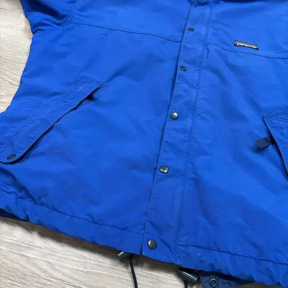 Vintage 80s 90s Patagonia Shell Hidden Hood Jacket Men's Medium Gorpcore
